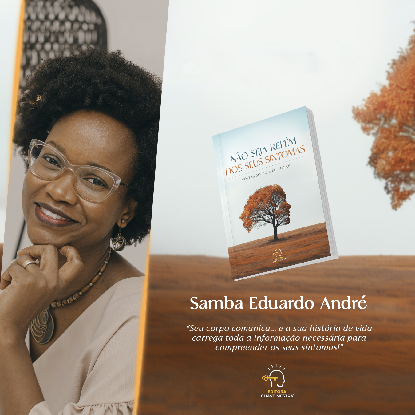 Samba Eduardo André com o livro